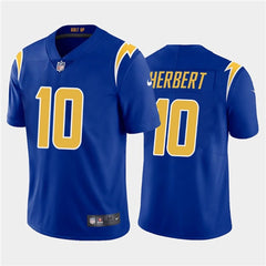 Men's Los Angeles Chargers #10 Justin Herbert 2020 Royal Vapor Untouchable Limited Stitched NFL Jersey 
