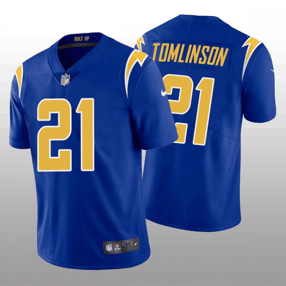 Men's Los Angeles Chargers #21 LaDainian Tomlinson Royal Vapor Untouchable Limited Stitched Jersey 