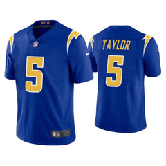 Men's Los Angeles Chargers #5 Tyrod Taylor 2020 Royal Vapor Untouchable Limited Stitched Jersey 
