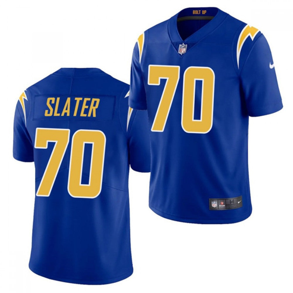 Men's Los Angeles Chargers #70 Rashawn Slater Royal 2021 Vapor Untouchable Limited Stitched Jersey 