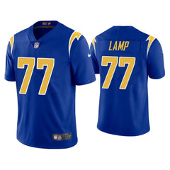 Men's Los Angeles Chargers #77 Forrest Lamp 2020 Royal Vapor Untouchable Limited Stitched Jersey 