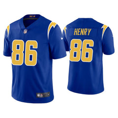 Men's Los Angeles Chargers #86 Hunter Henry 2020 Royal Vapor Untouchable Limited Stitched Jersey 