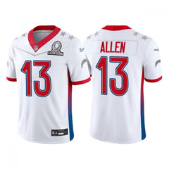 Men's Los Angeles Chargers #13 Keenan Allen 2022 White AFC Pro Bowl Stitched Jersey 