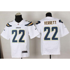 Chargers #22 Jason Verrett White Men's Stitched NFL New Elite Jersey 