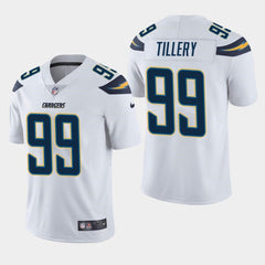 Men's Los Angeles Chargers #99 Jerry Tillery White Vapor Untouchable Limited Stitched NFL Jersey 