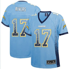 Men's Los Angeles Chargers #17 Philip Rivers Drift Fashion Color Rush Stitched NFL Jersey 