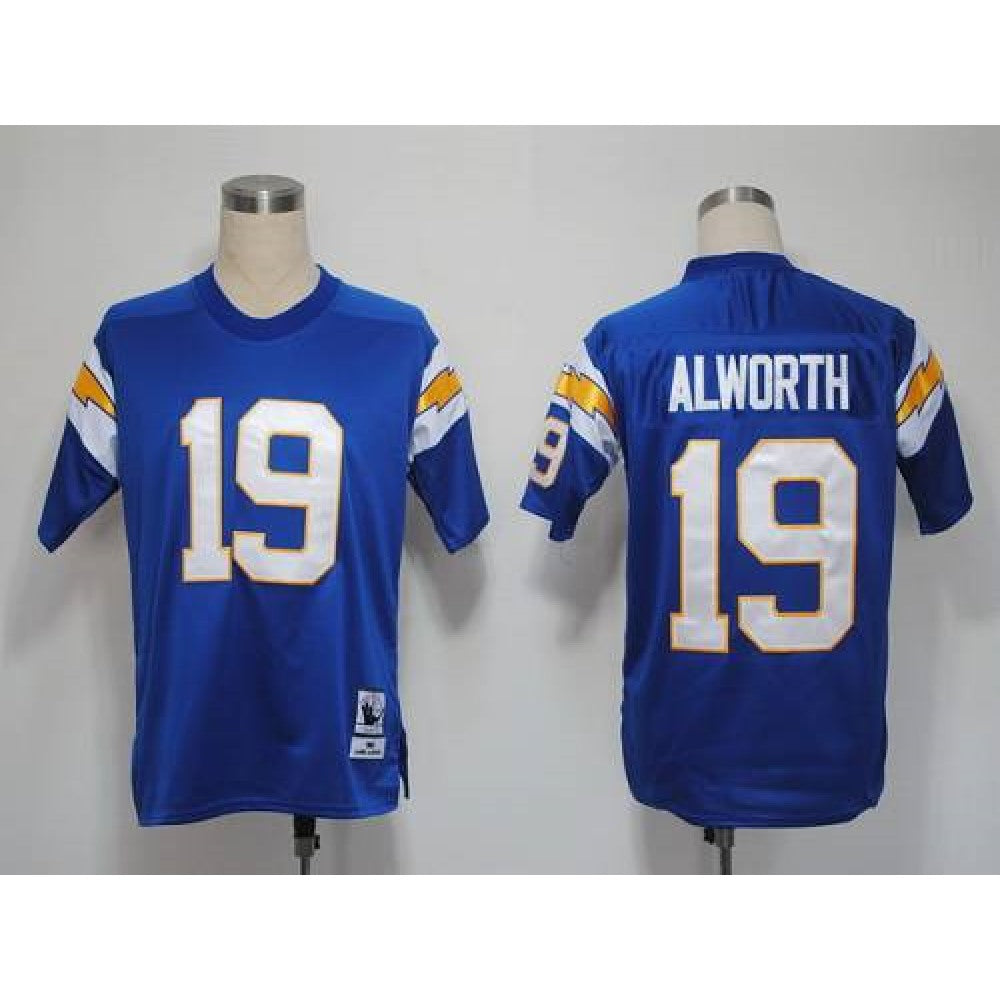 Mitchell And Ness 1984 Chargers #19 Lance Alworth Light Blue Stitched NFL Jersey 