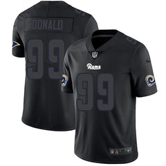 Men's Los Angeles Rams #99 Aaron Donald Black 2018 Impact Limited Stitched NFL Jersey 