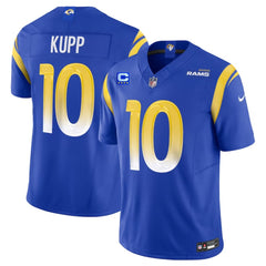 Men's Los Angeles Rams #10 Cooper Kupp Blue 2023 F.U.S.E. With 4-Star C Patch Vapor Untouchable Limited Stitched Football Jersey 