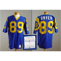 Men's Los Angeles Rams #89 Fred Dryer Blue Stitched Jersey 
