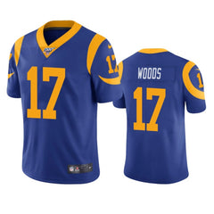 Men's Los Angeles Rams #17 Robert Woods Blue 2019 100th Season Vapor Untouchable Limited Stitched NFL Jersey 