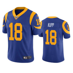 Men's Los Angeles Rams #18 Cooper Kupp Blue 2019 100th Season Vapor Untouchable Limited Stitched NFL Jersey 
