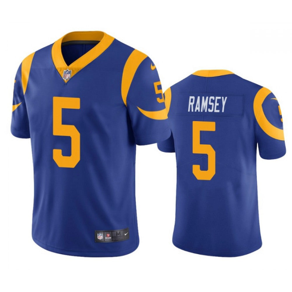Men's Los Angeles Rams #5 Jalen Ramsey Blue Vapor Untouchable Limited Stitched Jersey 