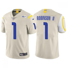 Men's Los Angeles Rams #1 Allen Robinson II Bone Vapor Untouchable Limited Stitched Football Jersey 