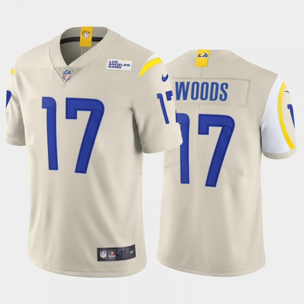 Men's Los Angeles Rams #17 Robert Woods 2020 Bone Vapor Untouchable Limited Stitched Jersey 