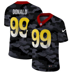 Men's Los Angeles Rams #99 Aaron Donald 2020 Camo Limited Stitched Jersey 