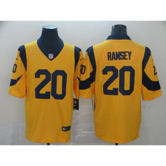 Men's Los Angeles Rams #20 Jalen Ramsey Gold Vapor Untouchable Limited Stitched Jersey 