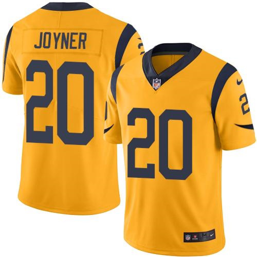 Rams #20 Lamarcus Joyner Gold Men's Stitched NFL Limited Rush Jersey 