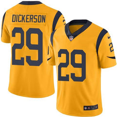 Rams #29 Eric Dickerson Gold Men's Stitched NFL Limited Rush Jersey 
