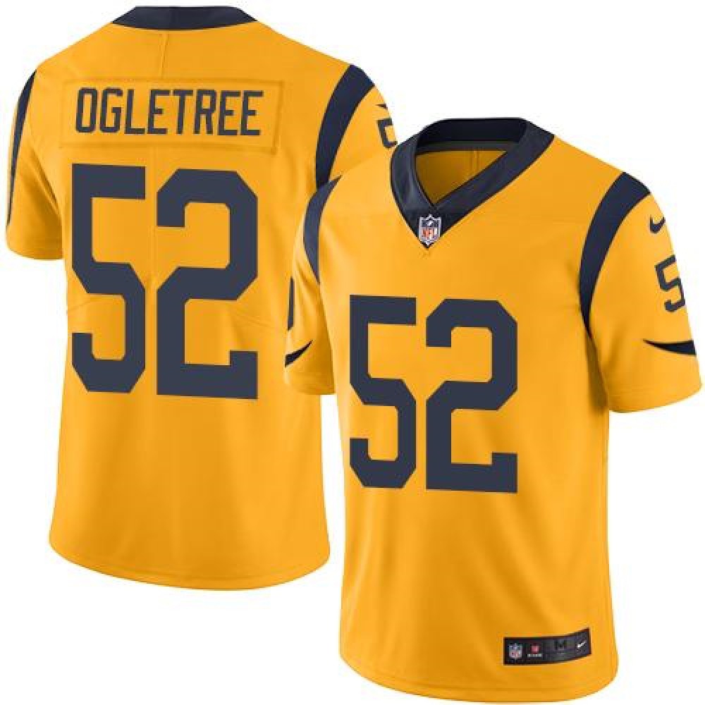 Rams #52 Alec Ogletree Gold Men's Stitched NFL Limited Rush Jersey 