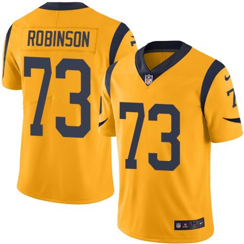 Rams #73 Greg Robinson Gold Men's Stitched NFL Limited Rush Jersey 