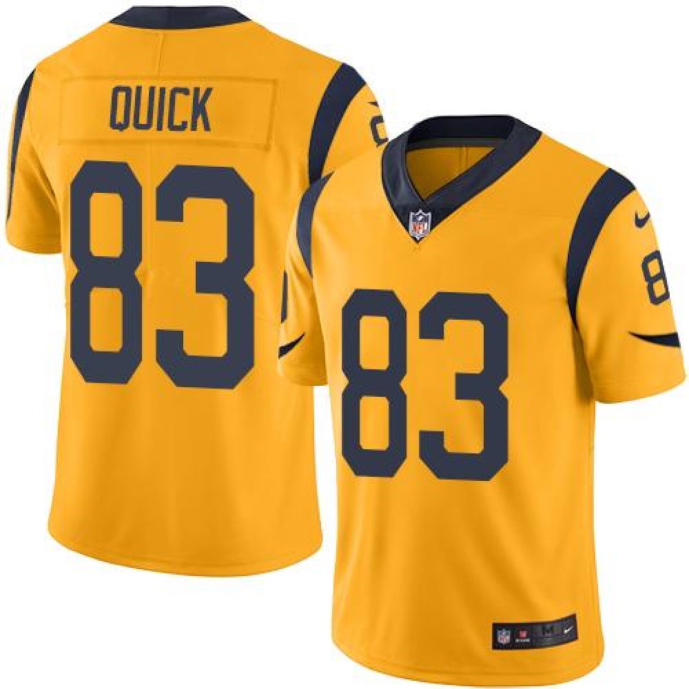 Rams #83 Brian Quick Gold Men's Stitched NFL Limited Rush Jersey 