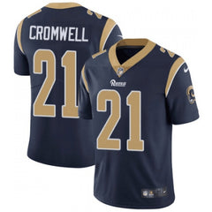 Men's Los Angeles Rams #21 Nolan Cromwell Navy Vapor Untouchable Limited Stitched Jersey 