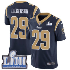 Men's Los Angeles Rams #29 Eric Dickerson Navy Blue Super Bowl LIII Vapor Untouchable Limited Stitched NFL Jersey 