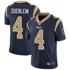 Men's Los Angeles Rams #4 Greg Zuerlein Navy Vapor Untouchable Limited Stitched NFL Jersey 