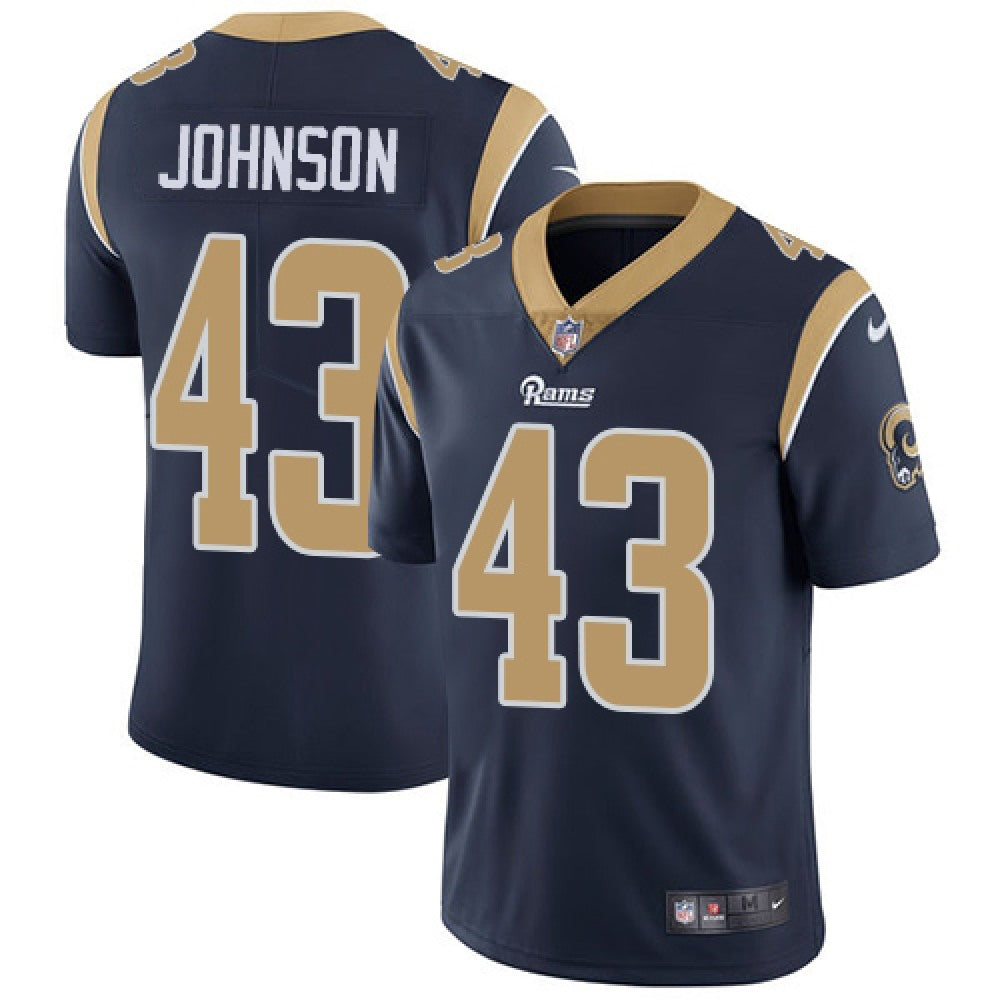 Men's Los Angeles Rams #43 John Johnson Navy Blue Vapor Untouchable Limited Stitched NFL Jersey 