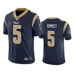 Men's Los Angeles Rams #5 Jalen Ramsey Navy Vapor Untouchable Limited Stitched Jersey 