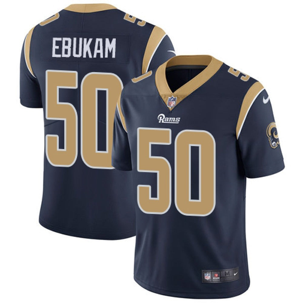 Men's Los Angeles Rams #50 Samson Ebukam Navy Blue Vapor Untouchable Limited Stitched NFL Jersey 