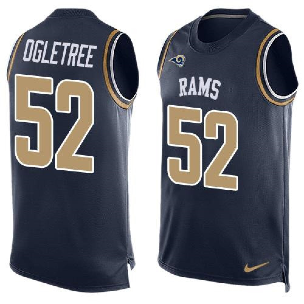 Rams #52 Alec Ogletree Navy Blue Team Color Men's Stitched NFL Limited Tank Top Jersey 