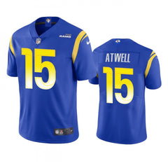Men's Los Angeles Rams #15 Tutu Atwell Royal Vapor Untouchable Limited Stitched Football Jersey 