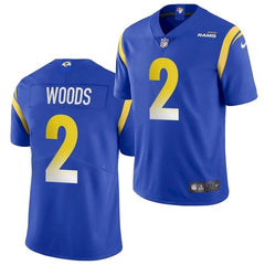 Men's Los Angeles Rams #2 Robert Woods Royal Vapor Untouchable Limited Stitched Jersey 