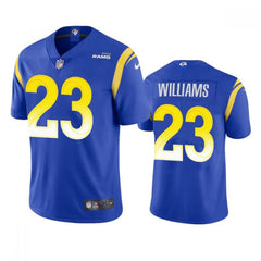 Men's Los Angeles Rams #23 Kyren Williams Royal Vapor Untouchable Limited Stitched Football Jersey 