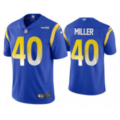 Men's Los Angeles Rams #40 Von Miller 2021 Royal Vapor Untouchable Limited Stitched Football Jersey 