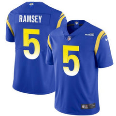Men's Los Angeles Rams #5 Jalen Ramsey Royal Vapor Untouchable Limited Stitched Jersey 