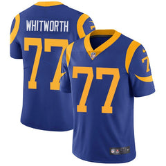Men's Los Angeles Rams #77 Andrew Whitworth Royal Blue Vapor Untouchable Limited Stitched NFL Jersey 