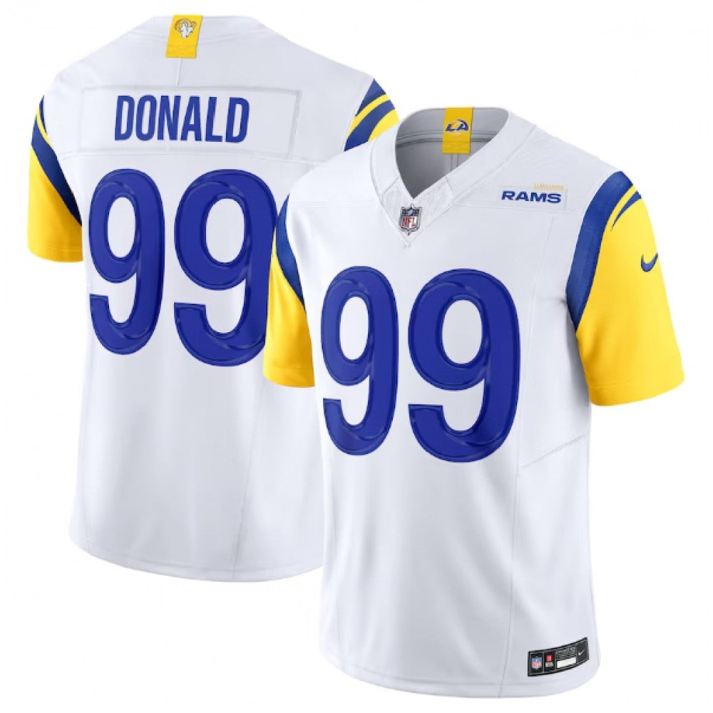 Men's Los Angeles Rams #99 Aaron Donald White 2023 F.U.S.E. Vapor Untouchable Limited Stitched Football Jersey 