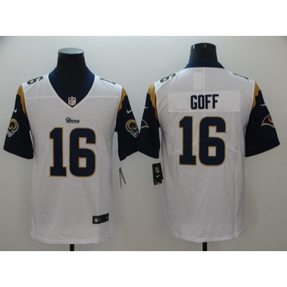 Men's Los Angeles Rams #16 Jared Goff White Vapor Untouchable Limited Stitched NFL Jersey 