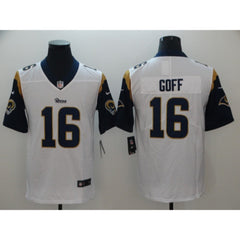 Men's Los Angeles Rams #16 Jared Goff White Vapor Untouchable Limited Stitched NFL Jersey 