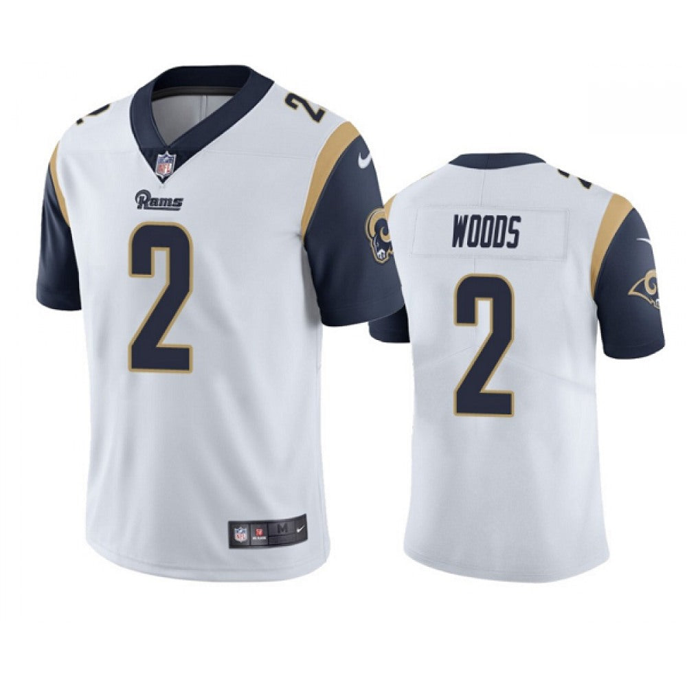 Men's Los Angeles Rams #2 Robert Woods White Vapor Untouchable Limited Stitched Jersey 