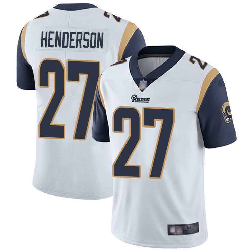 Men's Los Angeles Rams #27 Darrell Henderson White Vapor Untouchable Limited Stitched Jersey 