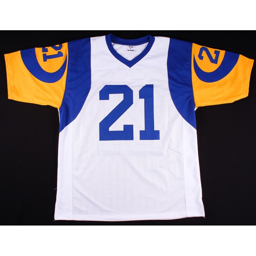 Men's Los Angeles Rams #21 Nolan Cromwell White Throwback Stitched NFL Jersey 