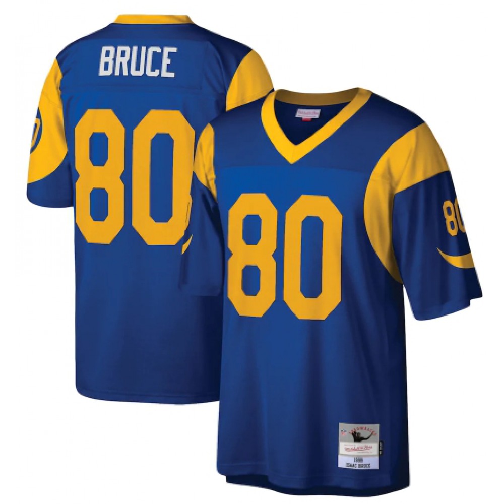 Men's Los Angeles Rams #80 Isaac Bruce St. Louis Rams Mitchell & Ness Stitched Jersey 