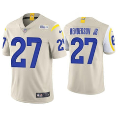 Men's Los Angeles Rams #27 Darrell Henderson Jr. Cream Vapor Untouchable Stitched Football Jersey 