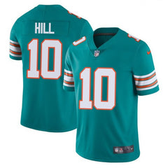 Men's Miami Dolphins #10 Tyreek Hill Aqua Color Rush Limited Stitched Football Jersey 