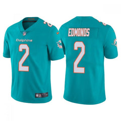Men's Miami Dolphins #2 Chase Edmonds Aqua Vapor Untouchable Limited Stitched Football Jersey 
