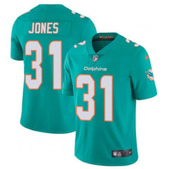 Men's Miami Dolphins #31 Byron Jones Aqua Vapor Untouchable Limited Stitched Jersey 
